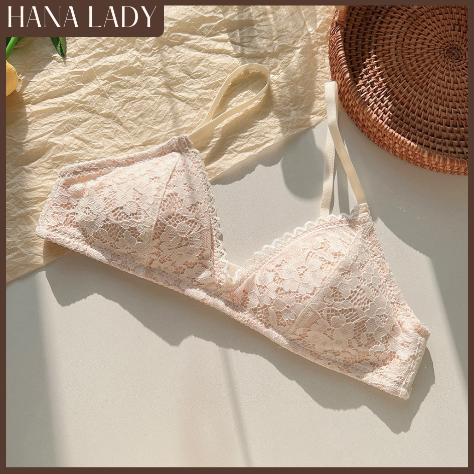 Áo Lót Nữ Không Gọng - Áo Bra Ren Mút Mỏng Tháo Rời Mềm Mại Thoáng Khí AL029 13