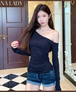 Áo Thun Body Trễ Vai - Áo Ôm Lệch Vai Tay Dài Thiếu Kế Chiết Eo Tôn Dáng AO09 10 Áo Thun Body Trễ Vai - Áo Ôm Lệch Vai Tay Dài Thiếu Kế Chiết Eo Tôn Dáng AO09 19