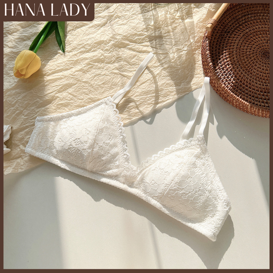 Áo Lót Nữ Không Gọng - Áo Bra Ren Mút Mỏng Tháo Rời Mềm Mại Thoáng Khí AL029 14