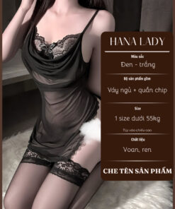 Váy Ngủ 2 Dây Xẻ Tà - Đầm Ngủ Voan Mỏng Mặc Nhà Cổ Đổ Phối Ren VN667 4 Váy Ngủ 2 Dây Xẻ Tà - Đầm Ngủ Voan Mỏng Mặc Nhà Cổ Đổ Phối Ren VN667 9