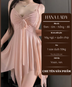 Váy Ngủ Ren Nữ - Đầm Ngủ Voan Mịn 2 Dây Dáng Xòe Thắt Nơ Vòng 1 V664 4 Váy Ngủ Ren Nữ - Đầm Ngủ Voan Mịn 2 Dây Dáng Xòe Thắt Nơ Vòng 1 V664 10