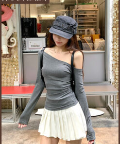 Áo Thun Body Trễ Vai - Áo Ôm Lệch Vai Tay Dài Thiếu Kế Chiết Eo Tôn Dáng AO09 8 Áo Thun Body Trễ Vai - Áo Ôm Lệch Vai Tay Dài Thiếu Kế Chiết Eo Tôn Dáng AO09 17