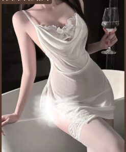 Váy Ngủ 2 Dây Xẻ Tà - Đầm Ngủ Voan Mỏng Mặc Nhà Cổ Đổ Phối Ren VN667 5 Váy Ngủ 2 Dây Xẻ Tà - Đầm Ngủ Voan Mỏng Mặc Nhà Cổ Đổ Phối Ren VN667 10