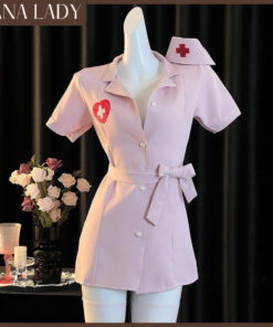 Đồ Ngủ Cosplay - Set Váy Hóa Trang Cô Y Tá Xinh Đẹp Ngọt Ngào Quyến Rũ CP333 12