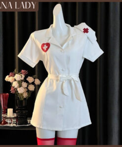 Đồ Ngủ Cosplay - Set Váy Hóa Trang Cô Y Tá Xinh Đẹp Ngọt Ngào Quyến Rũ CP333 11