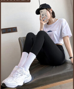 Quần Legging Dáng Dài Cạp Cao Tôn Dáng Chất Su Mềm Mát Ôm Sát Q02 15