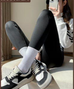 Quần Legging Dáng Dài Cạp Cao Tôn Dáng Chất Su Mềm Mát Ôm Sát Q02 12