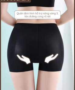 Quần Độn Hông Dáng Ngắn, Nâng Hông Tự Nhiên Chất Su Thoáng Khí Ôm Sát Body Không Lộ Viền QL037 9