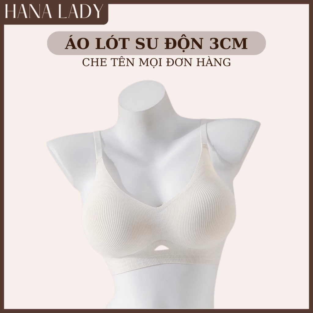 Áo Ngực Nữ - Áo Bra Su Mềm Mỏng Không Gọng Mút Dày 3CM Không Lộ Viền Gom Quả Chống Xệ AL032 17