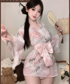 Đồ Ngủ Cosplay - Set Đồ Ngủ Kimono Hoa Anh Đào Dễ Thương Ngọt Ngào CP335 4 Đồ Ngủ Cosplay - Set Đồ Ngủ Kimono Hoa Anh Đào Dễ Thương Ngọt Ngào CP335 8