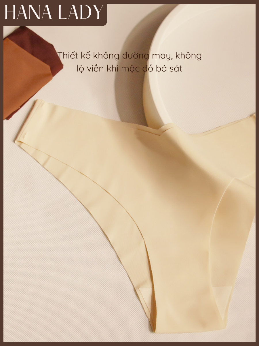 主图-03 Quần Lót Su Đúc Liền Mạch Không Đường May - Quần Lót Nữ Cạp Chéo Chữ V Tàng Hình Thoáng Khí QL042 6