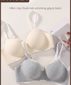 Áo Ngực Cotton Mút Độn 3cm Nâng Ngực Tạo Khe Không Gọng Mềm Mại Thoải Mái AL031 15