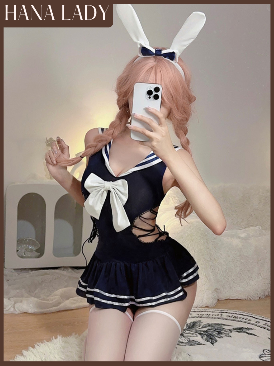 主图-03 Đồ Ngủ Cosplay Thủy Thủ - Set Bộ Ngủ Hóa Trang Nàng Thỏ Ngọc Đáng Yêu CP334 5