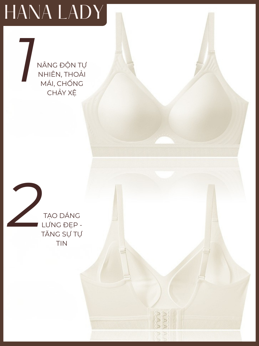 主图-04 Áo Ngực Nữ - Áo Bra Su Mềm Mỏng Không Gọng Mút Dày 3CM Không Lộ Viền Gom Quả Chống Xệ AL032 7