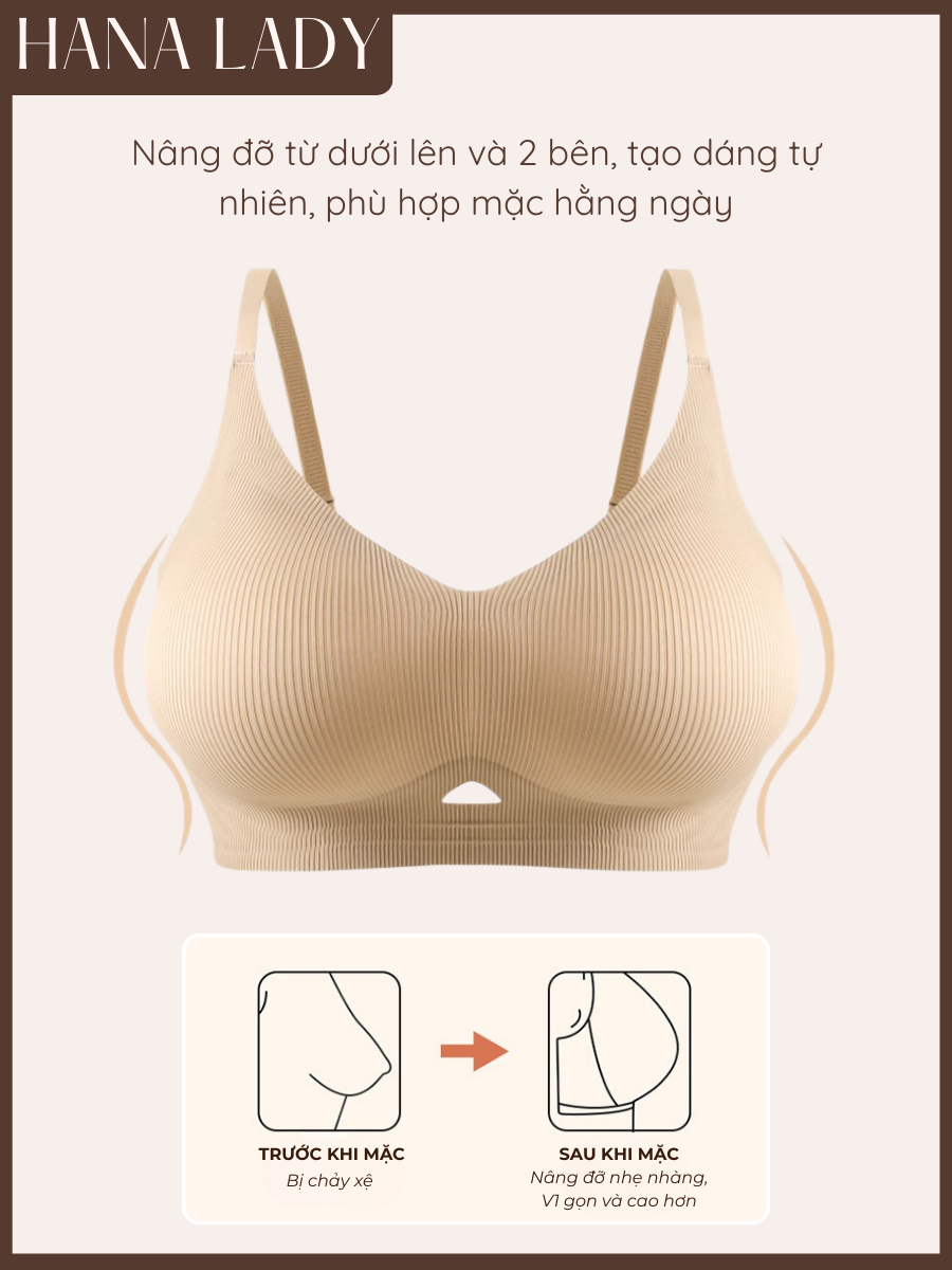 主图-05 Áo Ngực Nữ - Áo Bra Su Mềm Mỏng Không Gọng Mút Dày 3CM Không Lộ Viền Gom Quả Chống Xệ AL032 6