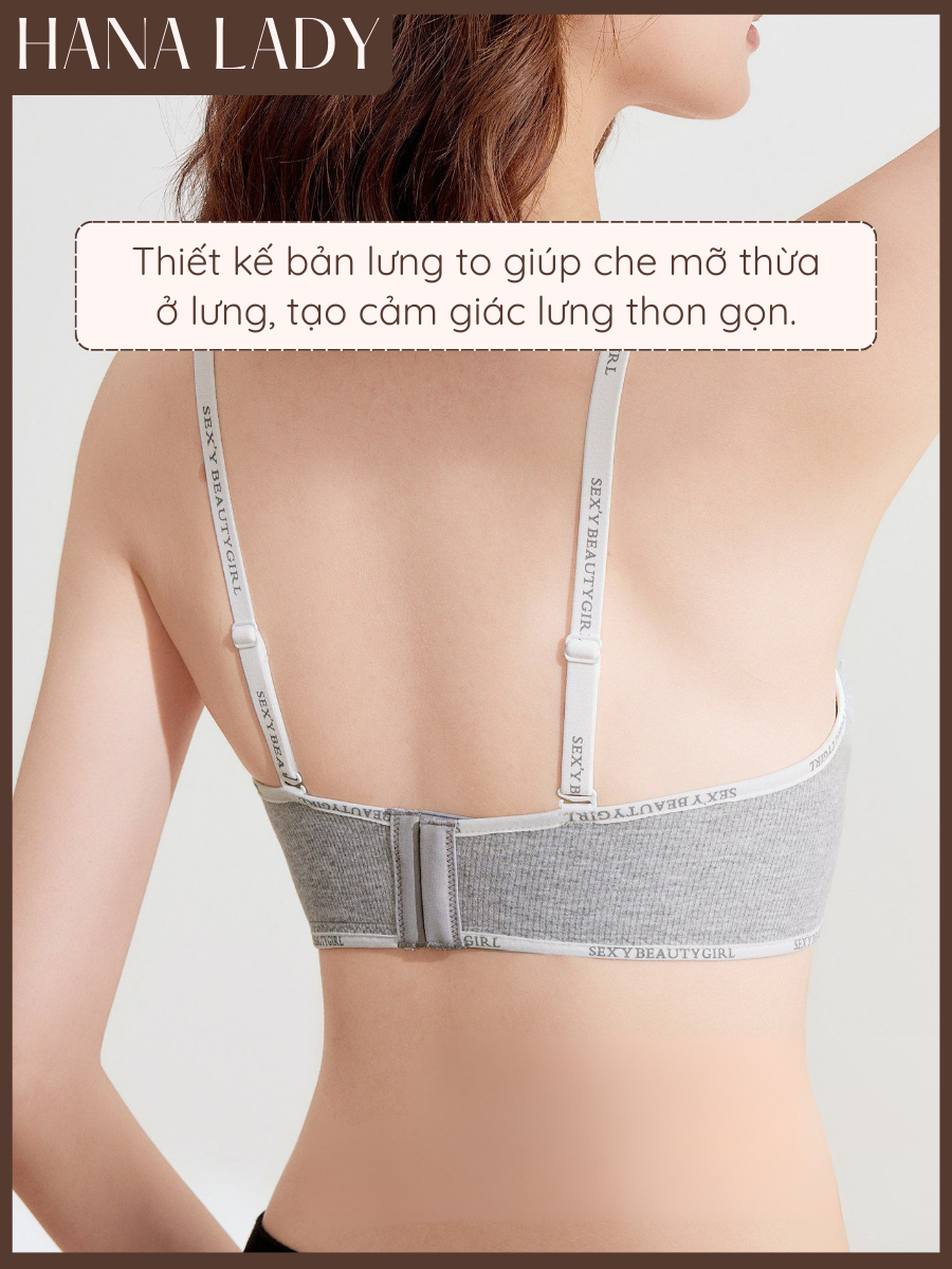 Áo Ngực Cotton Mút Độn 3cm Nâng Ngực Tạo Khe Không Gọng Mềm Mại Thoải Mái AL031 21