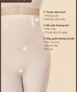 Quần Định Hình 3IN1 Su Đúc Siêu Mỏng - Quần Gen Bụng Dưới, Giúp Thon Gọn Bụng, Siết Eo Cạp Cao QL044 12