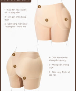 Quần Su Độn Hông Và Mông Mút Cố Định - Quần Lót Bảo Hộ Nâng Độn Tự Nhiên Không Lộ Viền Thoáng Khí QL043 13