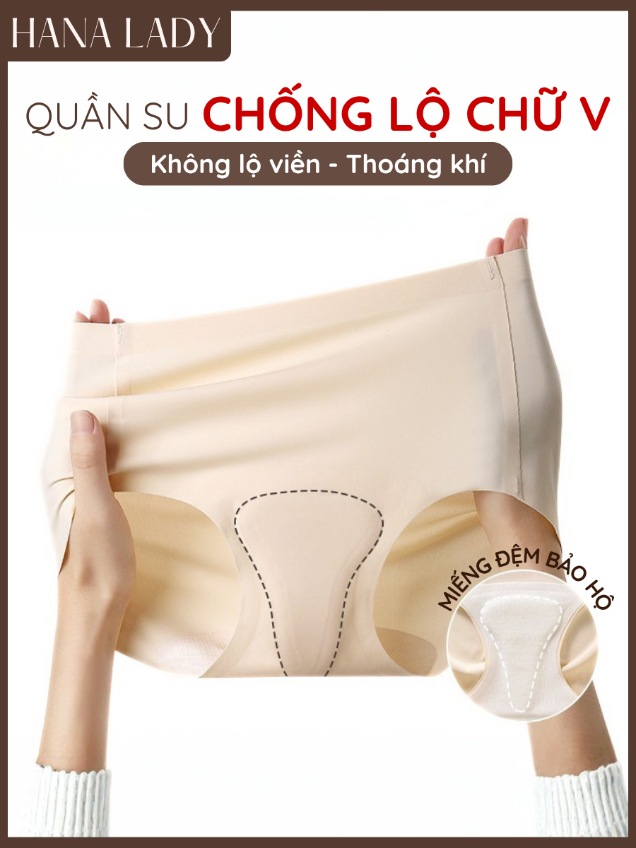 Quần Lót Su Chống Lộ Chữ V Không Viền Tàng Hình Su Đúc Mềm Mịn Mặc Quần Ôm Legging Tập Gym Yoga HanaLady - QL045 18