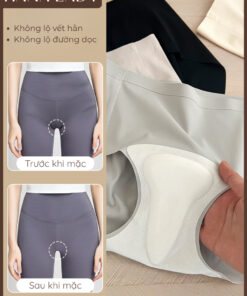 Quần Lót Su Chống Lộ Chữ V Không Viền Tàng Hình Su Đúc Mềm Mịn Mặc Quần Ôm Legging Tập Gym Yoga HanaLady - QL045 12