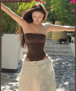 Áo Bodysuit Định Hình Tạo Thắt Eo Dạng Quây, Áo Ống Liền Mạch Định Hình Cơ Thể SH05 12