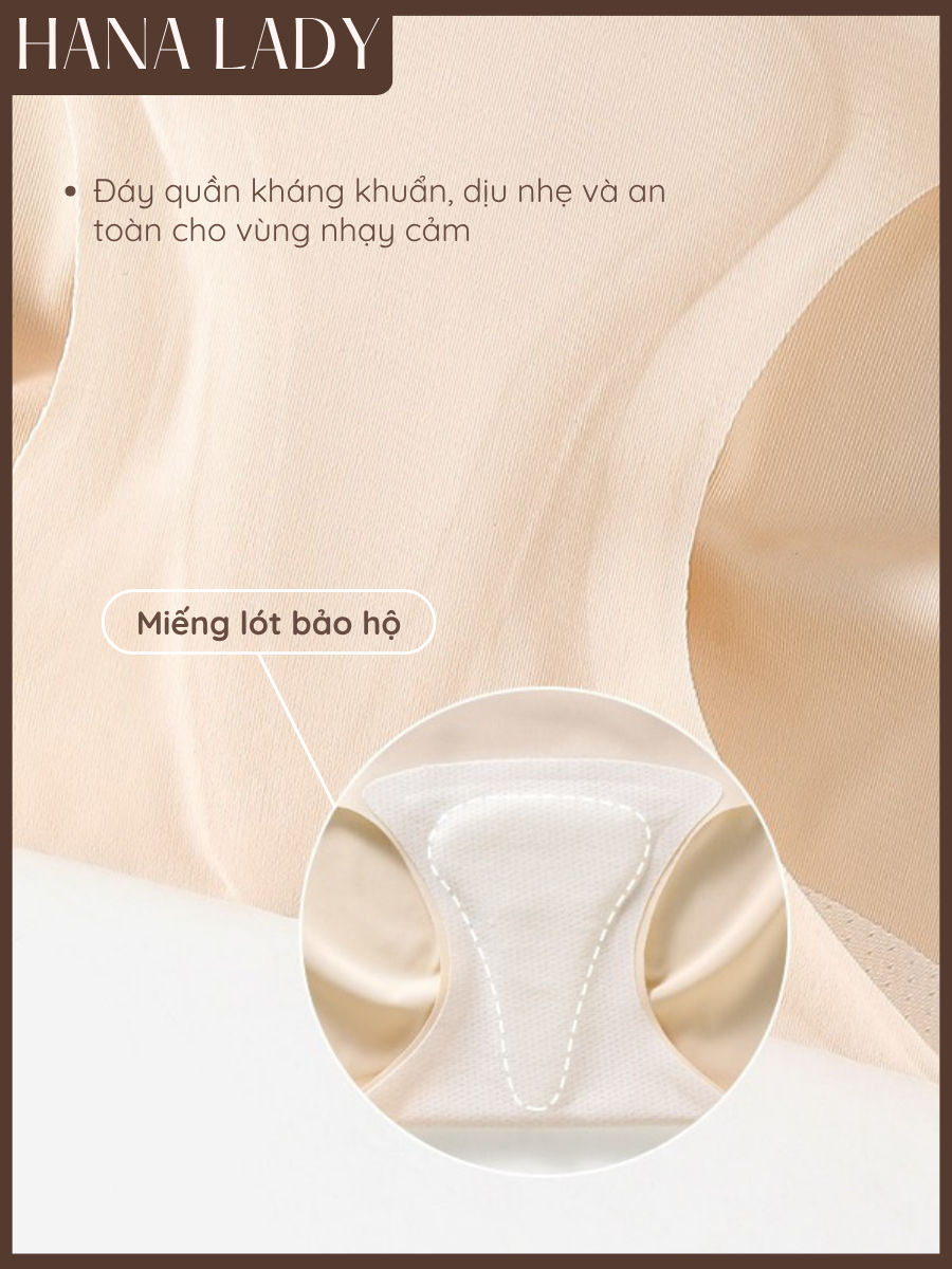 Quần Lót Su Chống Lộ Chữ V Không Viền Tàng Hình Su Đúc Mềm Mịn Mặc Quần Ôm Legging Tập Gym Yoga HanaLady - QL045 17