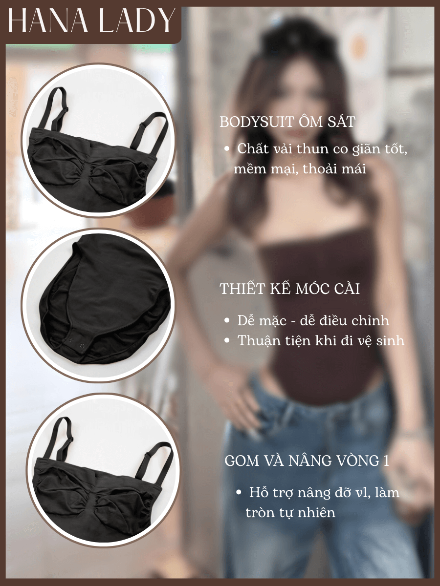 Áo Bodysuit Định Hình Tạo Thắt Eo Dạng Quây, Áo Ống Liền Mạch Định Hình Cơ Thể SH05 16