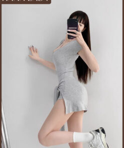 Bodysuit Tay Ngắn Năng Động - Jumpsuit Thể Thao Có Khoá Kéo Kèm Khăn Quấn Eo HanaLady - BTG07 4 Bodysuit Tay Ngắn Năng Động - Jumpsuit Thể Thao Có Khoá Kéo Kèm Khăn Quấn Eo HanaLady - BTG07 8
