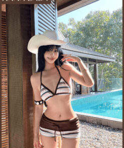 Bikini 2 Mảnh Đi Biển Quần Cạp Thấp, Set Đồ Bơi Họa Tiết Kẻ Sọc Ngang Tone Nâu Retro HanaLady - BN181 8 Bikini 2 Mảnh Đi Biển Quần Cạp Thấp, Set Đồ Bơi Họa Tiết Kẻ Sọc Ngang Tone Nâu Retro HanaLady - BN181 16