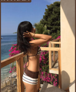 Bikini 2 Mảnh Đi Biển Quần Cạp Thấp, Set Đồ Bơi Họa Tiết Kẻ Sọc Ngang Tone Nâu Retro HanaLady - BN181 6 Bikini 2 Mảnh Đi Biển Quần Cạp Thấp, Set Đồ Bơi Họa Tiết Kẻ Sọc Ngang Tone Nâu Retro HanaLady - BN181 14