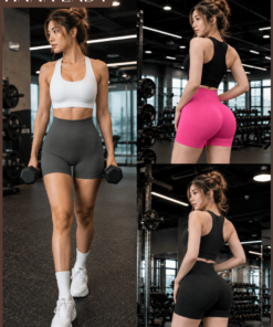 Quần Short Fitness Nữ, Quần Đùi Thể Thao Nữ Ôm Sát Tôn Dáng Co Giãn Mặc Gym Yoga Chạy Bộ HanaLady - QG05 13