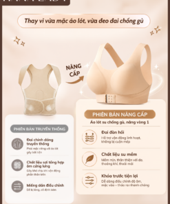 Áo Lót Chống Gù Lưng HANALADY, Áo Định Hình Không Gọng Cài Trước Nâng Đỡ Vòng 1, Đệm Mỏng Nhẹ Thoáng Khí AL037 14