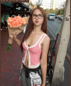Áo 2 Dây Nữ Kẻ Sọc, Áo Y2K Nhiều Màu HANALADY, Phong Cách Retro Sành Điệu AO015 14