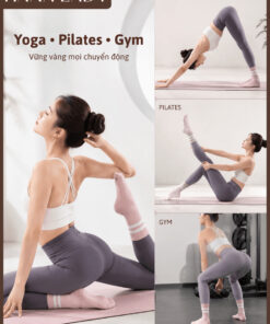 Tất Vớ Thể Thao Chống Trượt HANALADY, Tất Chống Trơn Nam Nữ Hai Sọc Cổ Cao Tập Yoga Pilates Gym Co Giãn Thoáng Mát TV064 7 Tất Vớ Thể Thao Chống Trượt HANALADY, Tất Chống Trơn Nam Nữ Hai Sọc Cổ Cao Tập Yoga Pilates Gym Co Giãn Thoáng Mát TV064 14