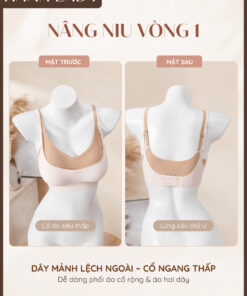 Áo Lót Su Không Gọng Cup Ngang HANALADY, Áo Bra Nữ Mút Mỏng Thoáng Mát Nâng Vòng 1 Gom Quả Chống Xệ AL041 12